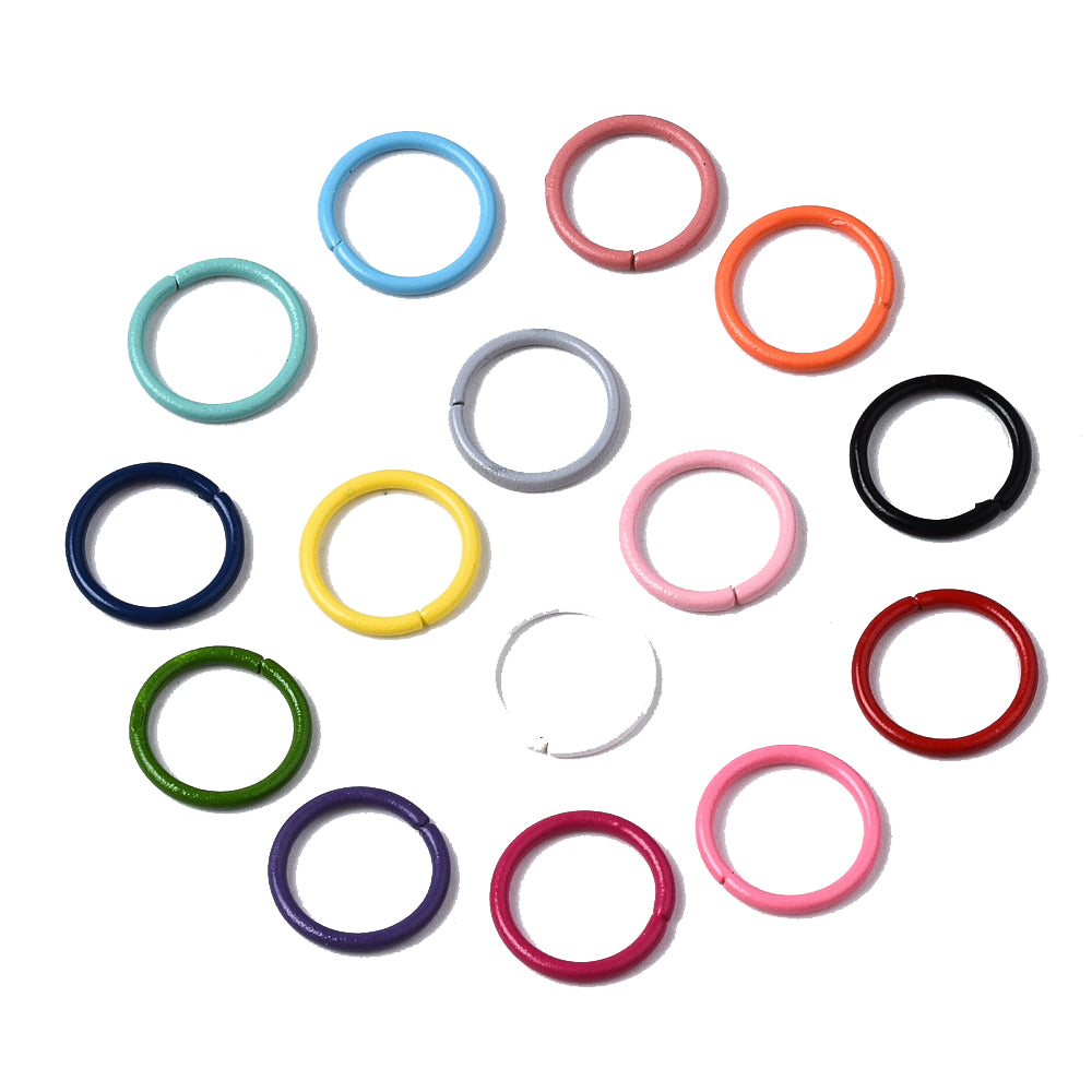 Bunte Biegeringe 10x1mm 50 Stk/Beutel sortiert