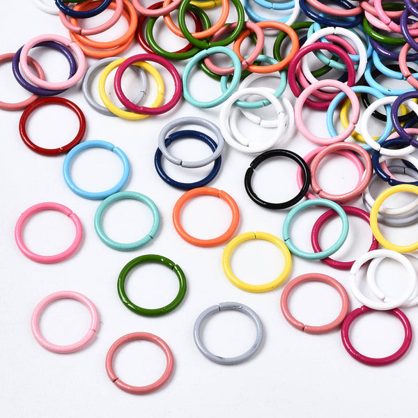 Bunte Biegeringe  10x1mm 50 Stk/Beutel sortiert