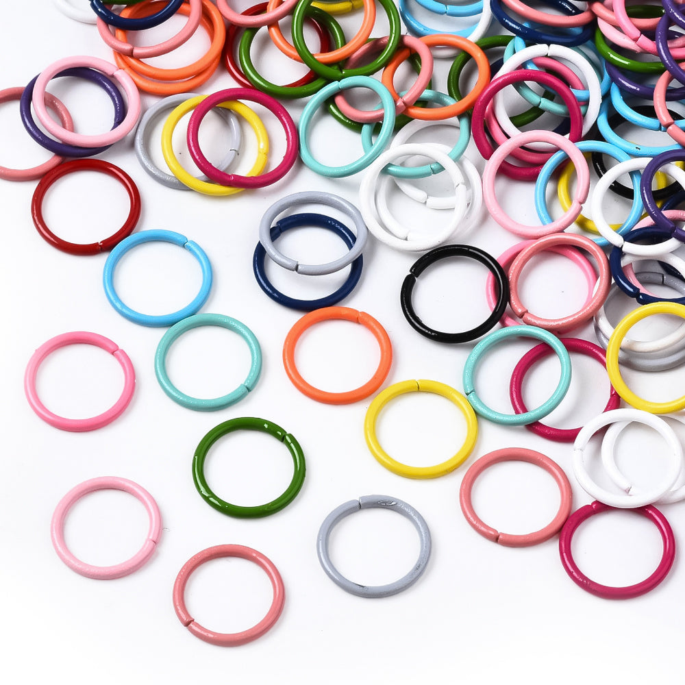 Bunte Biegeringe 10x1mm 50 Stk/Beutel sortiert