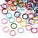 Bunte Biegeringe  10x1mm 50 Stk/Beutel sortiert