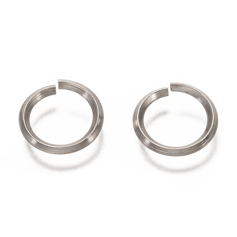 Zwischenringe kantig Edelstahl 10 Stück