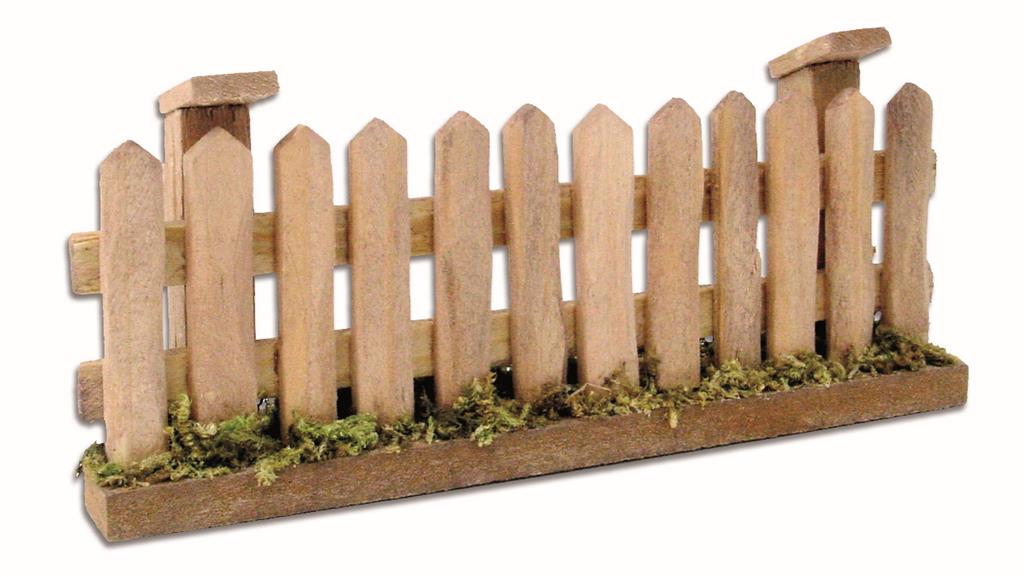 Holzlatten-Zaun Miniatur für Krippenbau