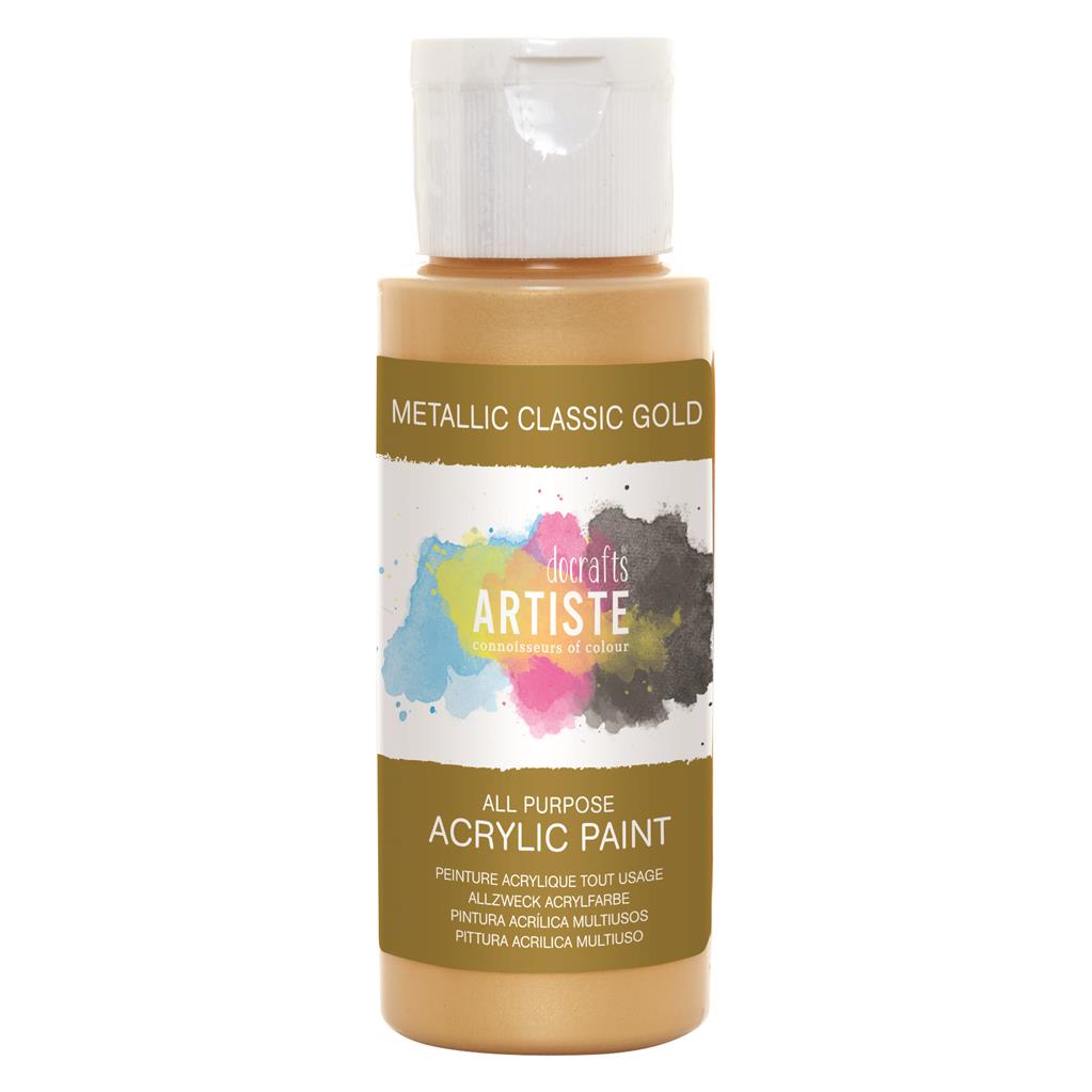 Docraft Artiste Metallic Acrylic Paint Allesfarbe 59ml