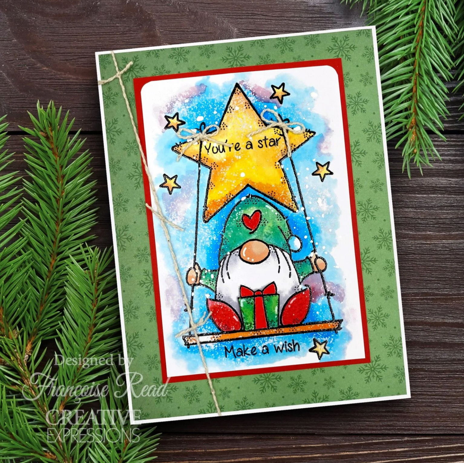 Woodware Silikonstempeln Star Gnome 13,5x10x0,3cm