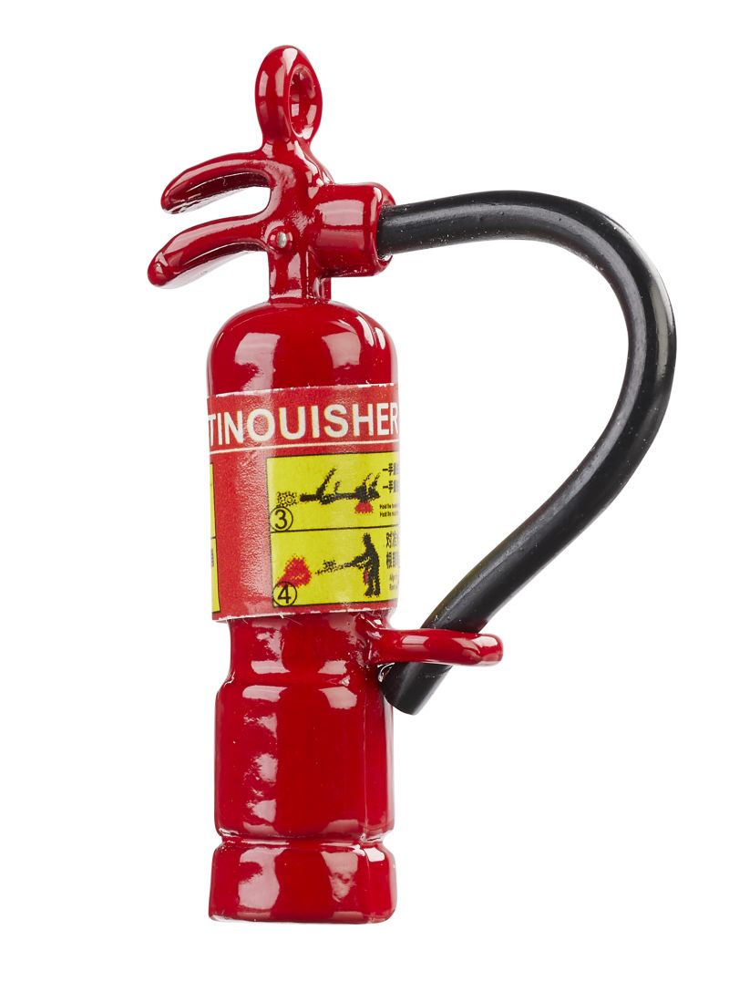 Miniatur Feuerlöscher rot 3,5cm 2 Stück 