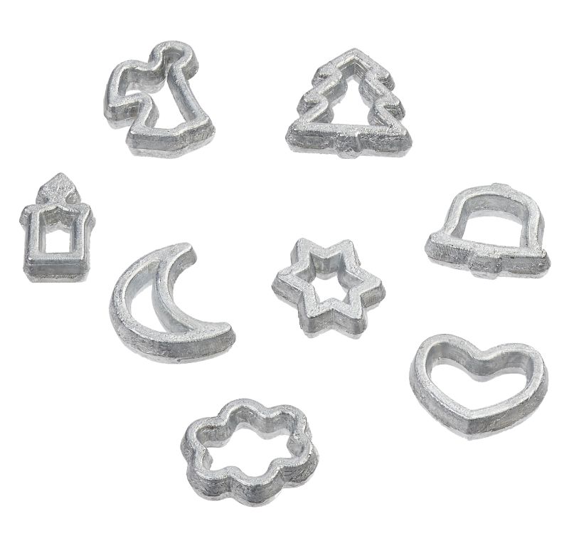 Miniatur Ausstechformen-Set verschiedene Formen ca. 0,5cm 8 Stück 