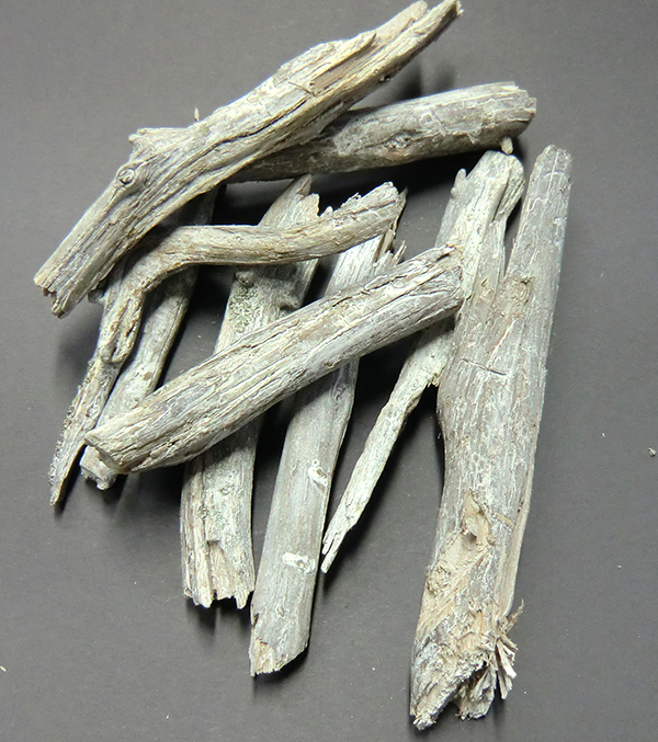Treibholz Stück einzeln whitewashed, 10 - 16 cm, per Stück