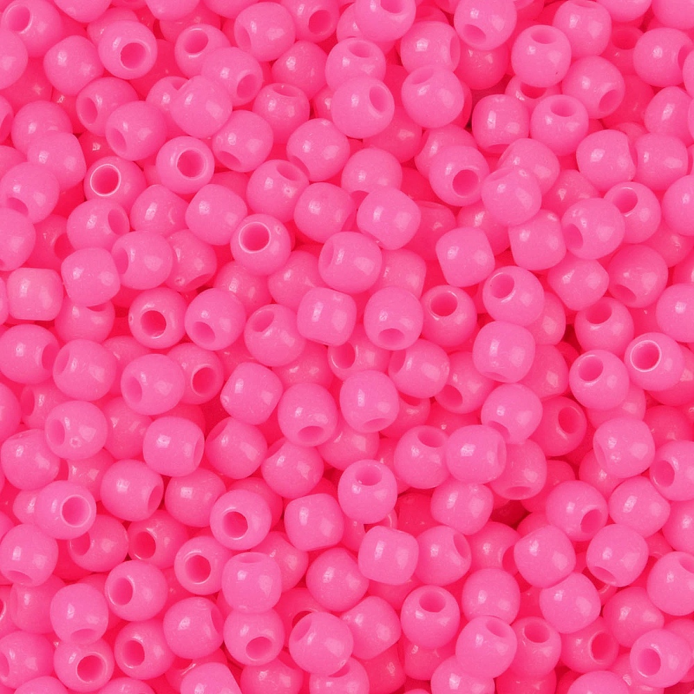 Acrylperlen Uni neon pink