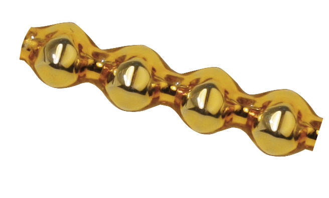 Hohlglas-Rautenstäbchen 4 x 16 mm, 16 Stück, gold