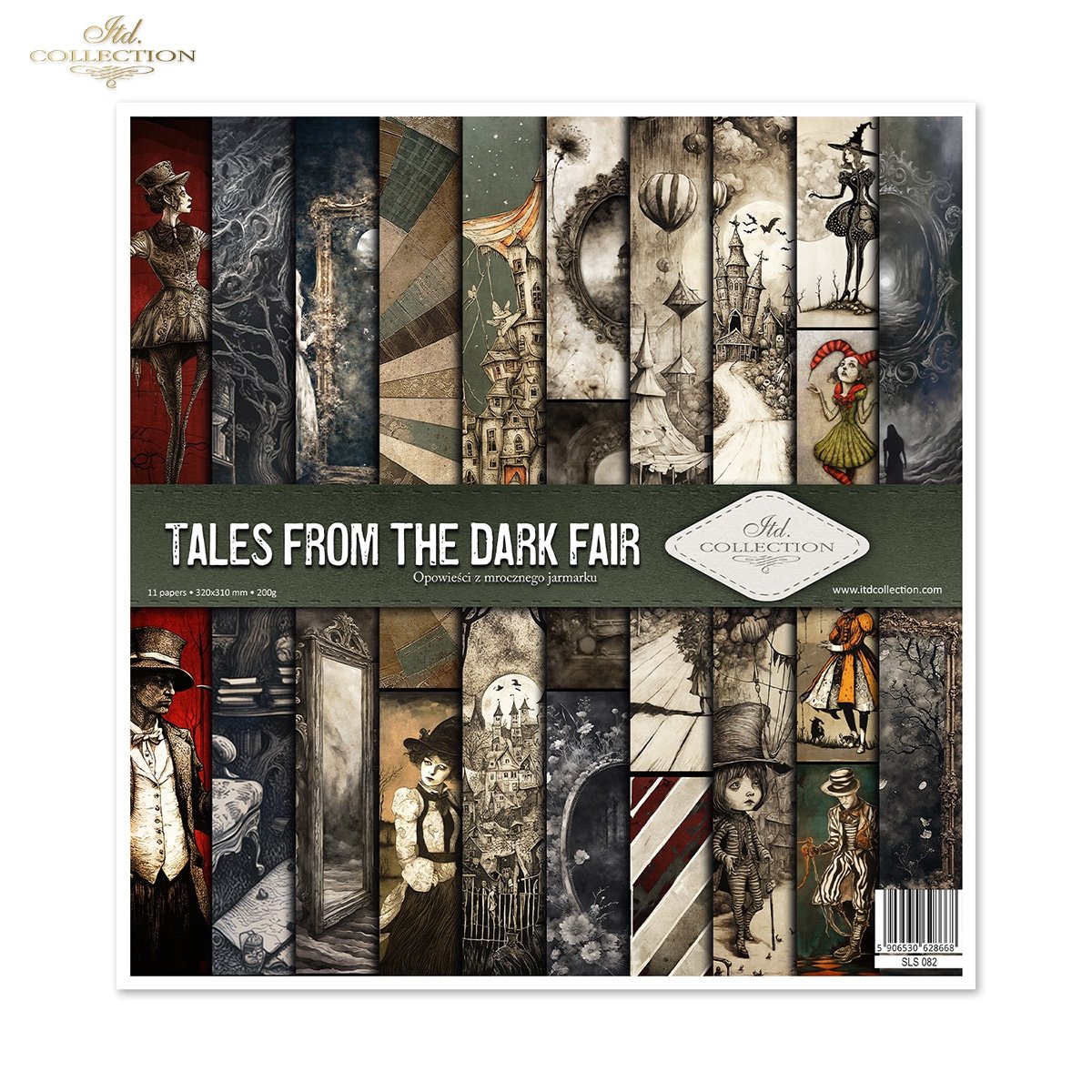 Scrapbooking Papier-Set Tales from the dark Fair 11 Blatt 200g 320x310mm