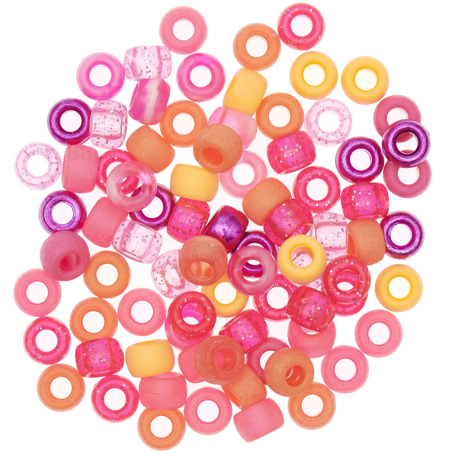 Ponii Beads Mix Acrylperlen 9x6mm 80 Stück 