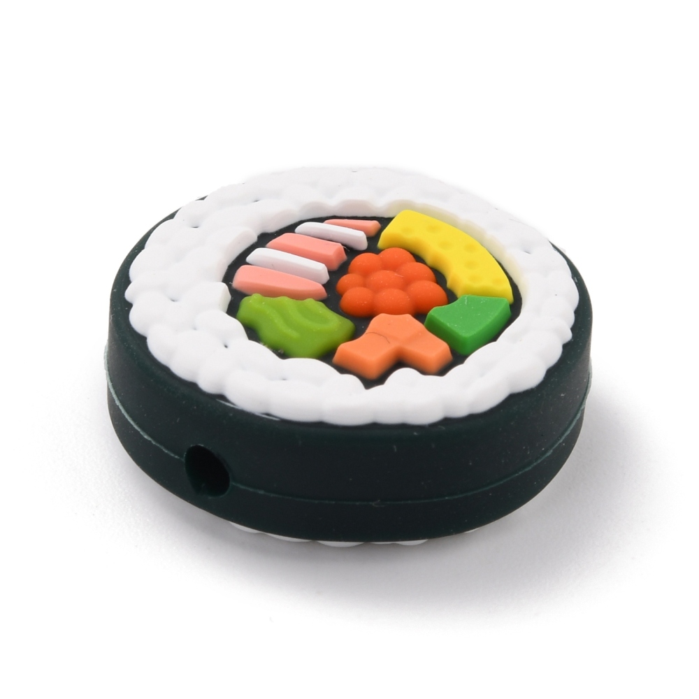 Silikonperle Sushi Lebensmittelqualität 22x8mm 1 Stück