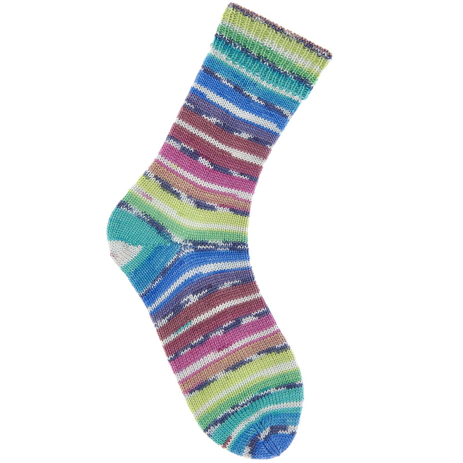 Socks Bamboo 4-fädig Rainbow 50% Schurwolle, 25% Polyamid, 25% Viskos 100g / 420m