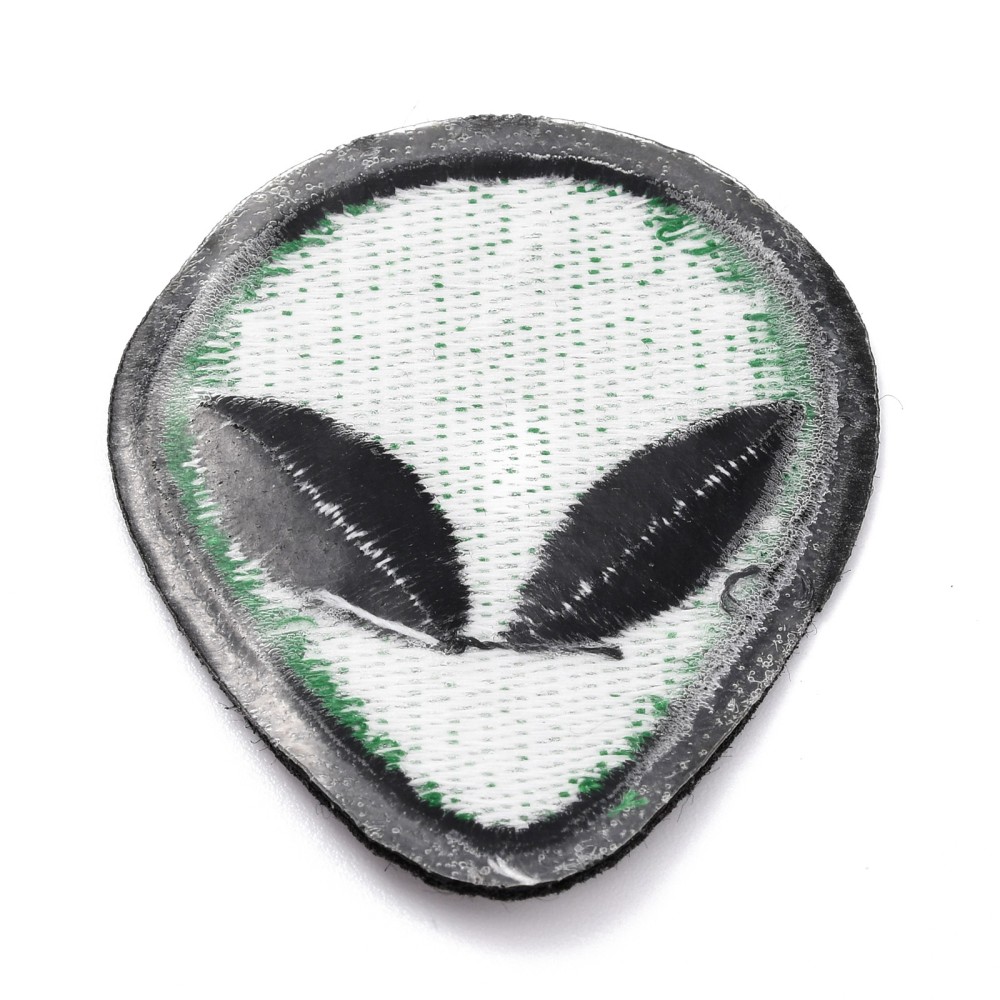 Patch Alien grün Aufbügeln/Aufnähen 52x43x1,5mm