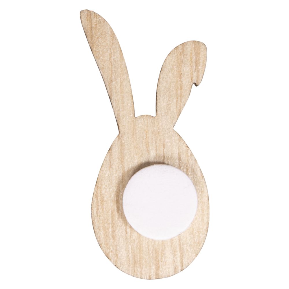 Holz Streuteile Hase bunt FSC Mix Credit 3-3,7cm 12Stück