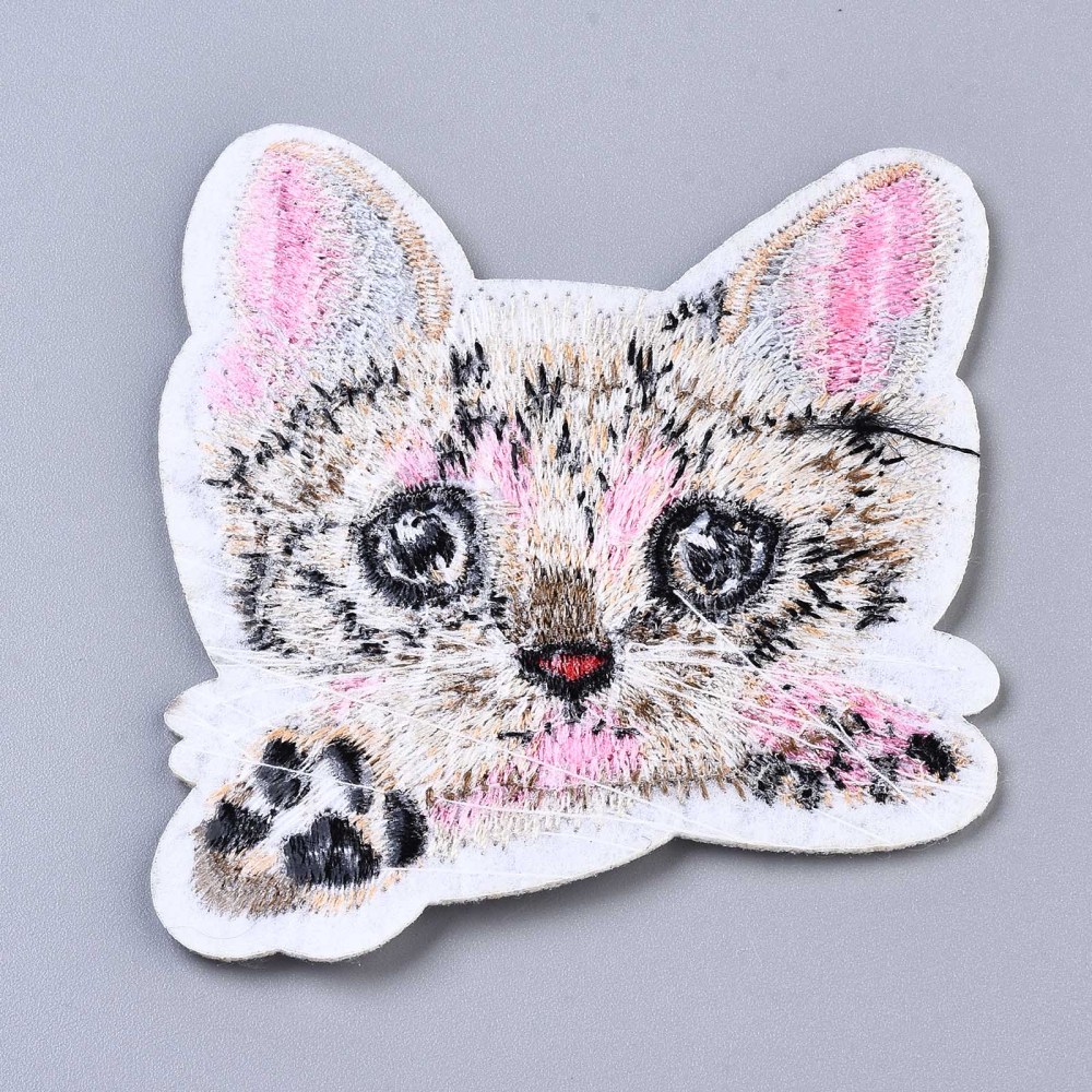 Patch Katze Aufbügeln/Aufnähen 74x67,5x1,5mm