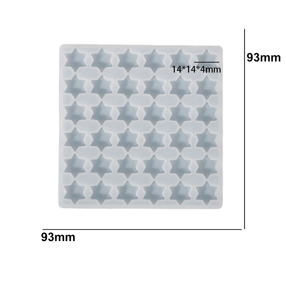 Silikongießform Mini-Sterne 93x93mm 