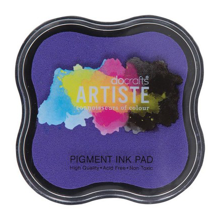 Docrafts Artiste Pigment Stempelkissen LAVENDER 45mm x 45mm 1 Stück 