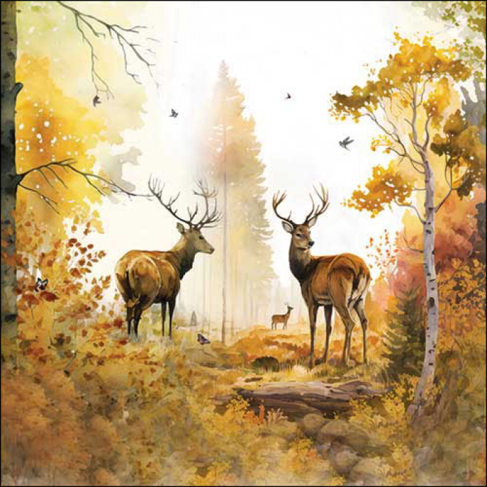 Ambiente Servietten Autumn Forest 33x33 cm 20Stück
