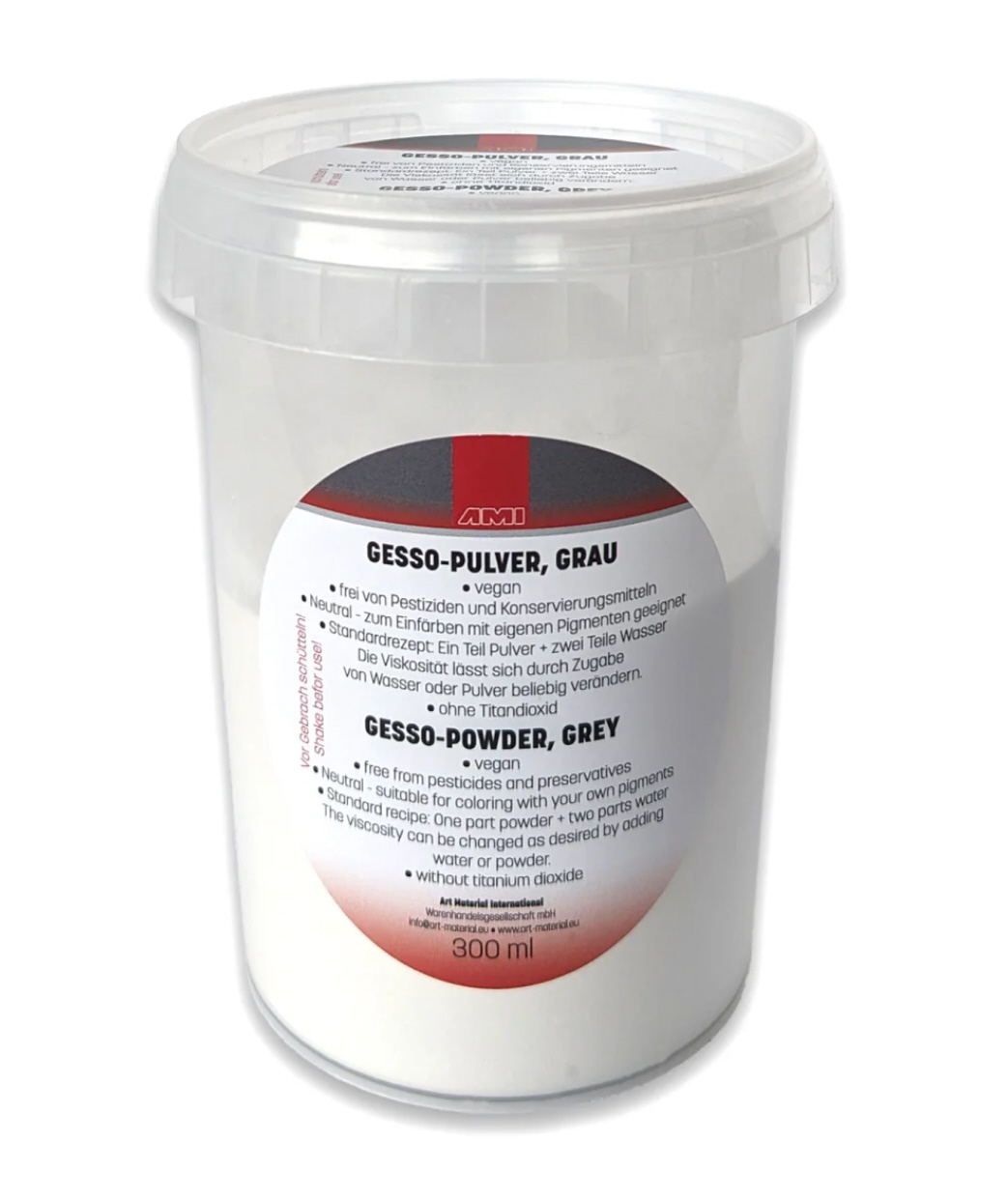 Gesso-Pulver grau vegan 300ml