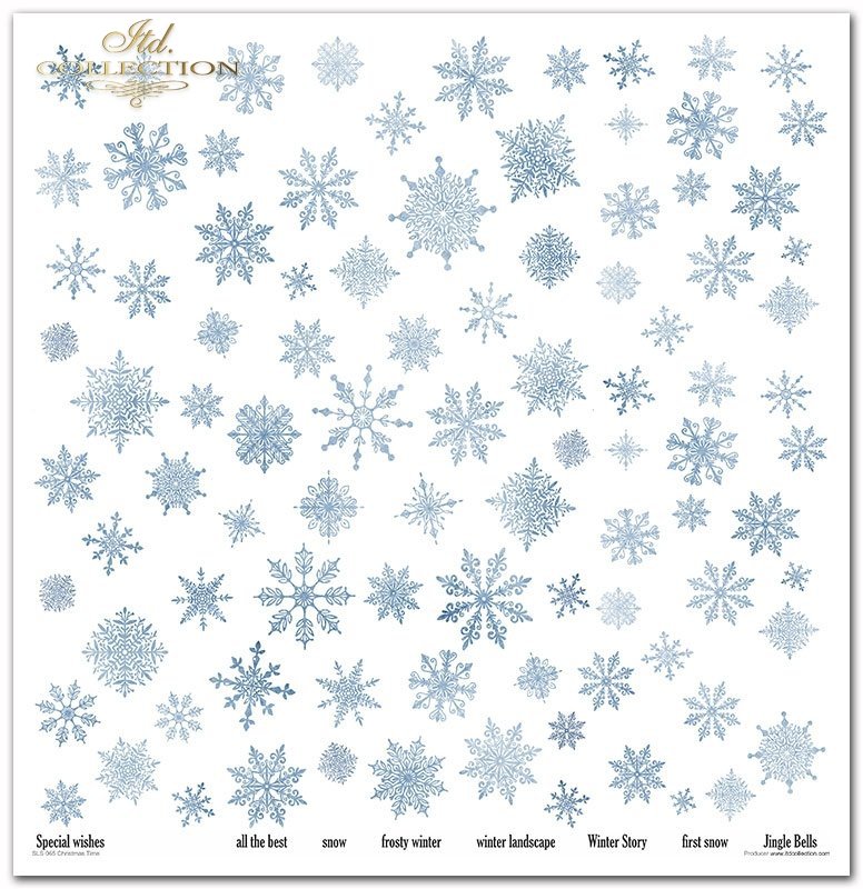 Scrapbooking Papier Christmas Time Set 310x320 mm 200 g/m2 10 Stück 