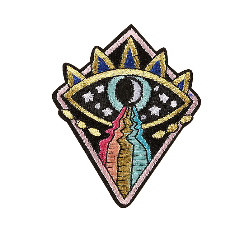 Patch Auge Regenbogen Aufbügeln/Aufnähen 8,6x7,1cm