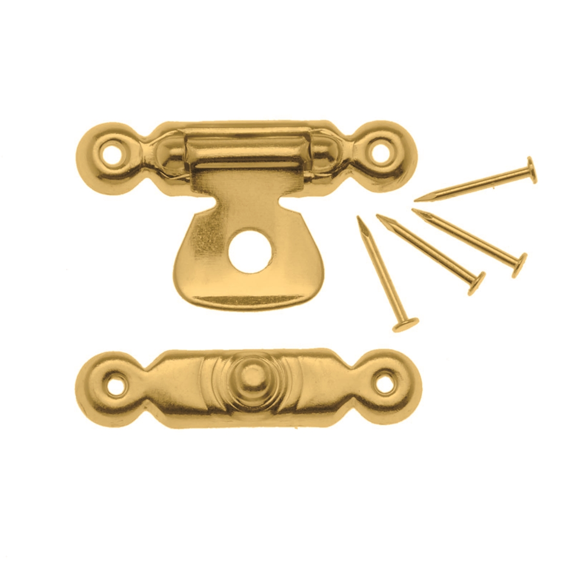 Etuiverschluss goldfarbig 16x26mm 2 Paar