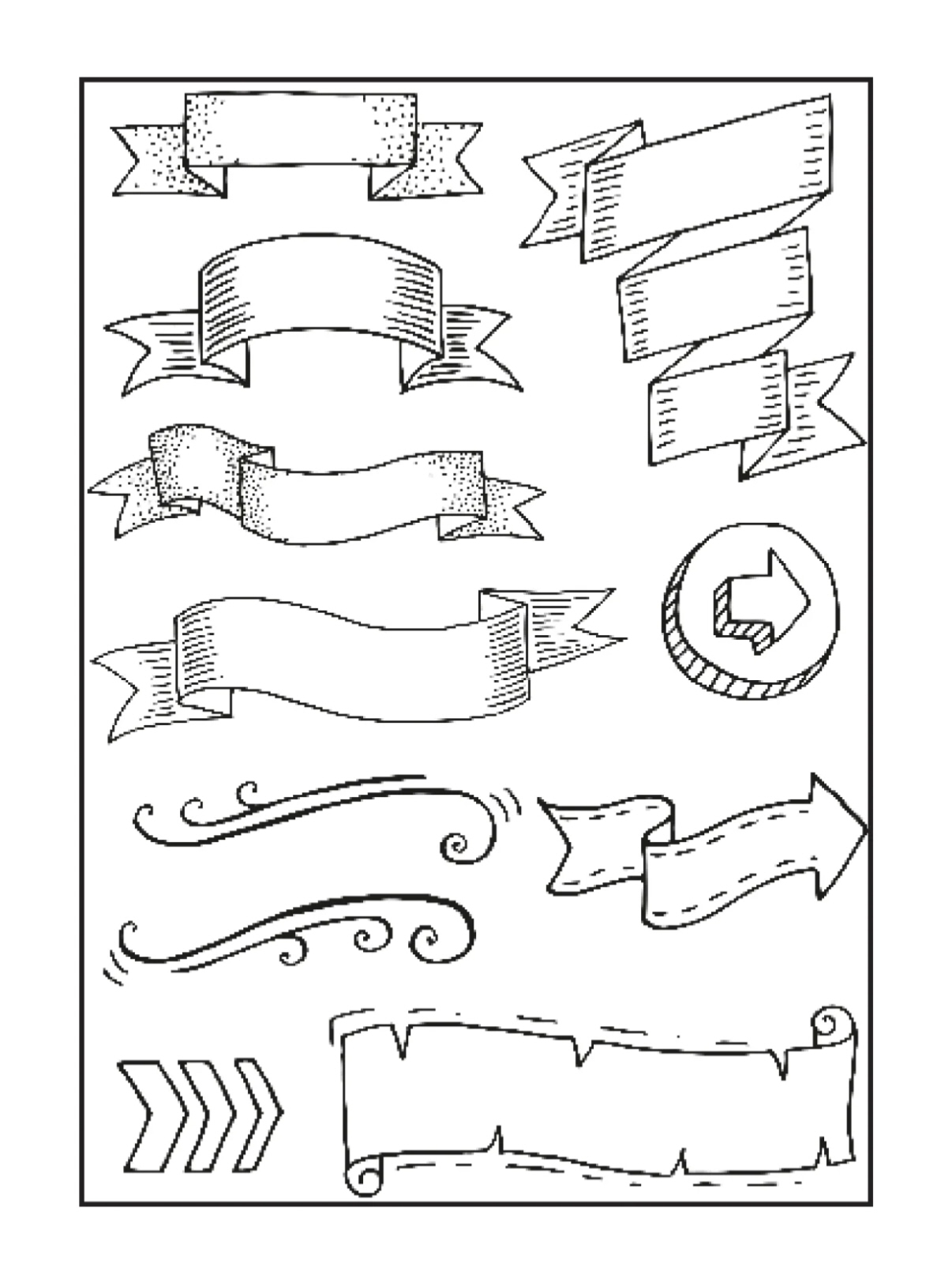 Silikonstempel A5 Banner 