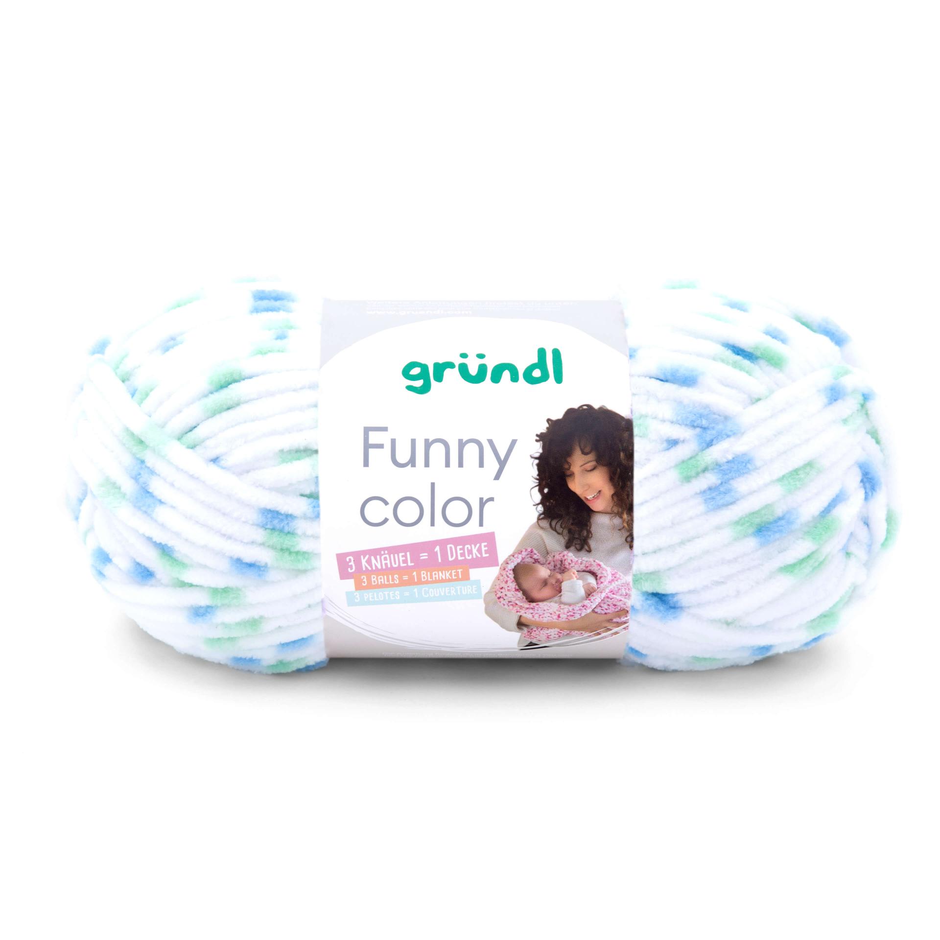 Gründl Funny Color Chenillegarn fine 100g 120m