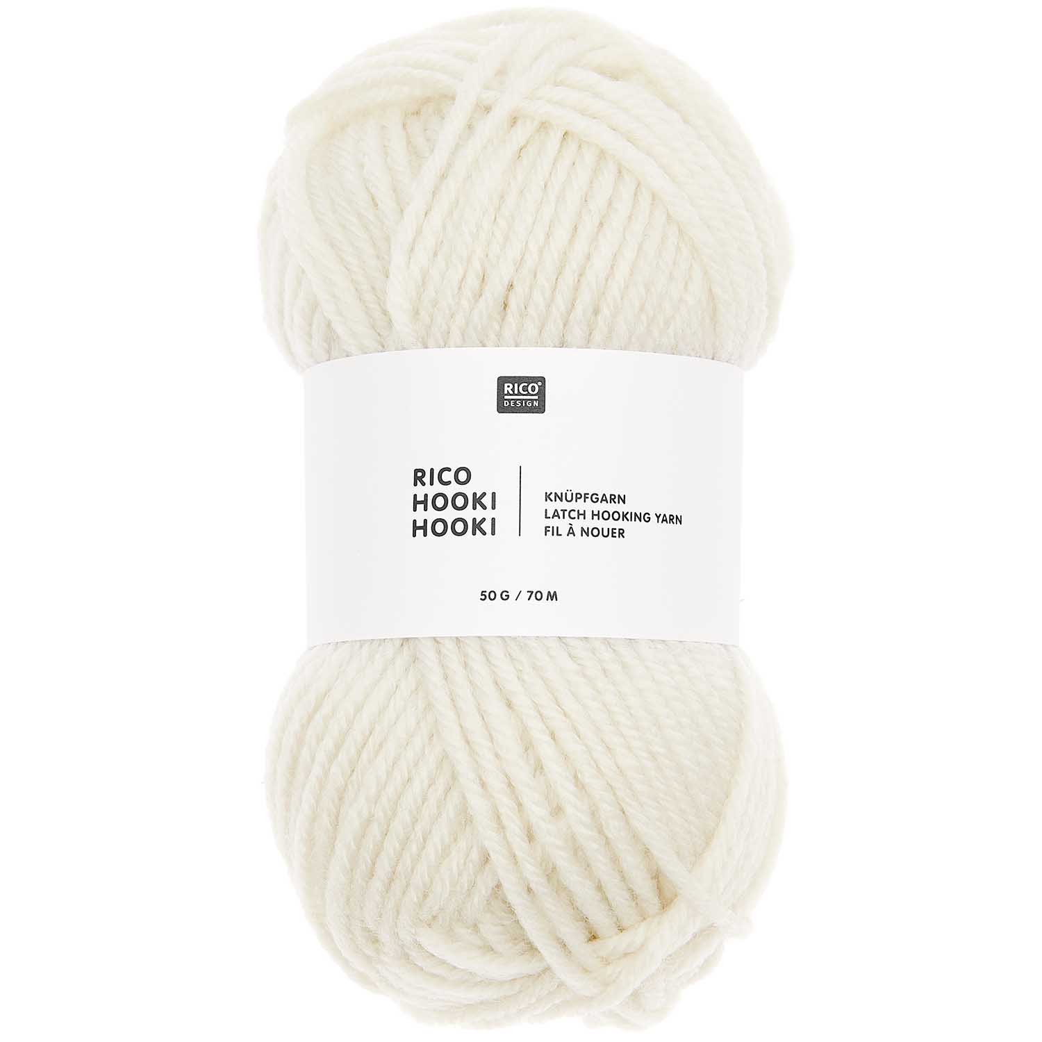 Rico Hooki Hooki Knüpfgarn off-white 50g/70m