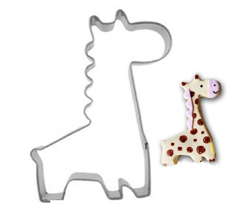 Ausstechform Giraffe aus Edelstahl 86x50x17,5mm