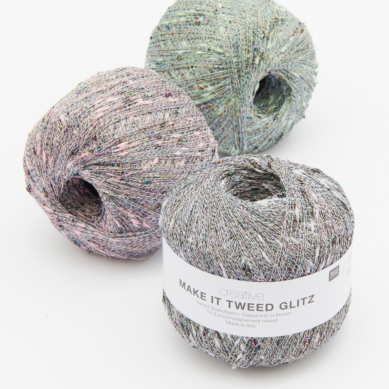 Creative Make It Tweed Glitz Beilaufgarn 50g 525m