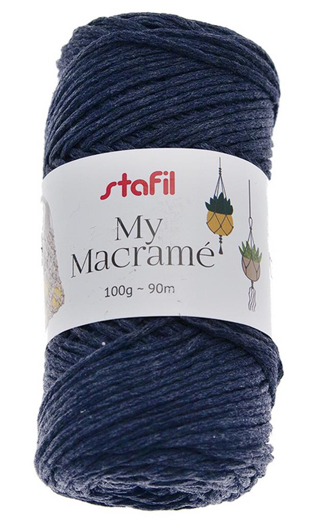 My Macramé blau melange