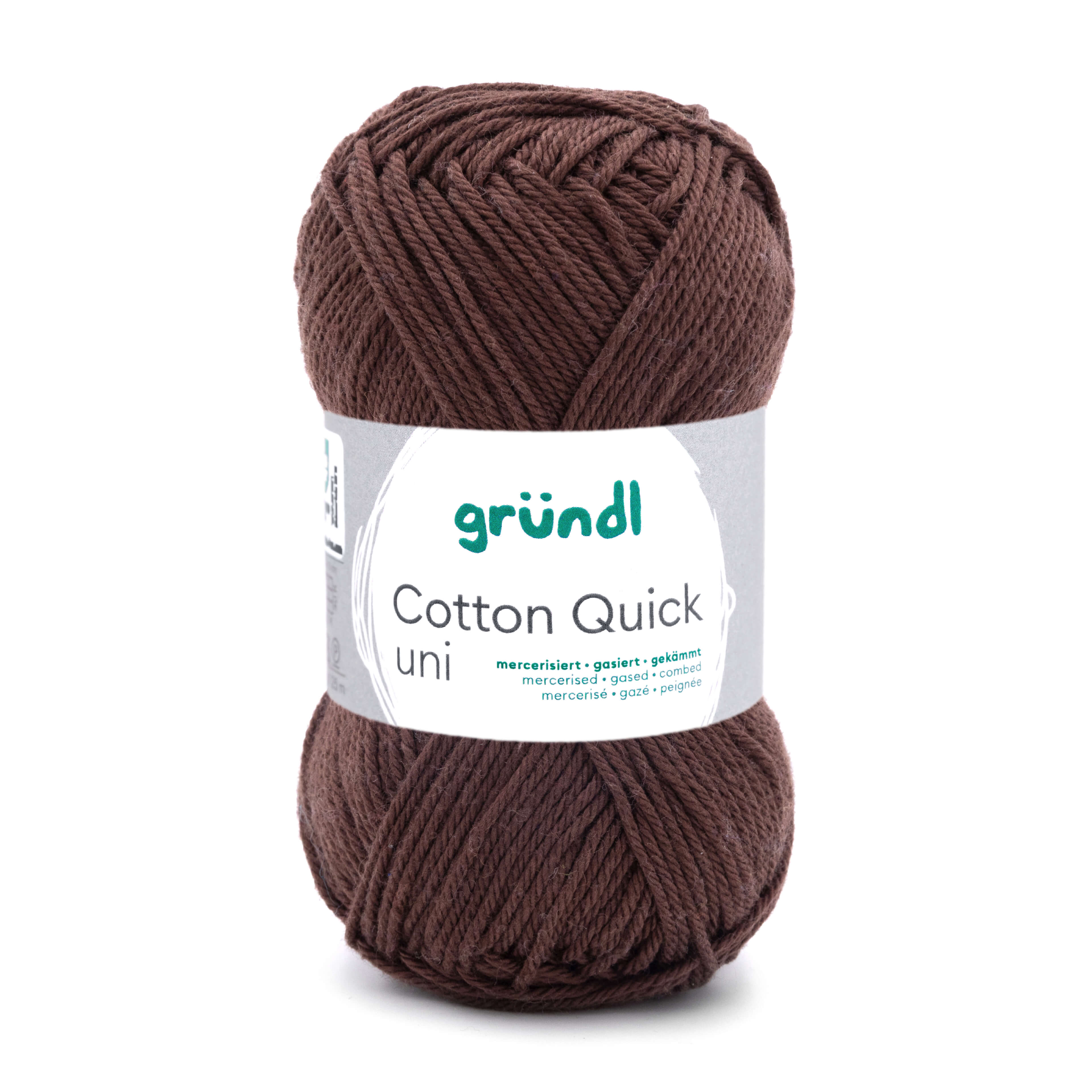 Cotton Quick Uni 100 % Baumwolle mercerisiert gasiert gekämmt 50g/125m