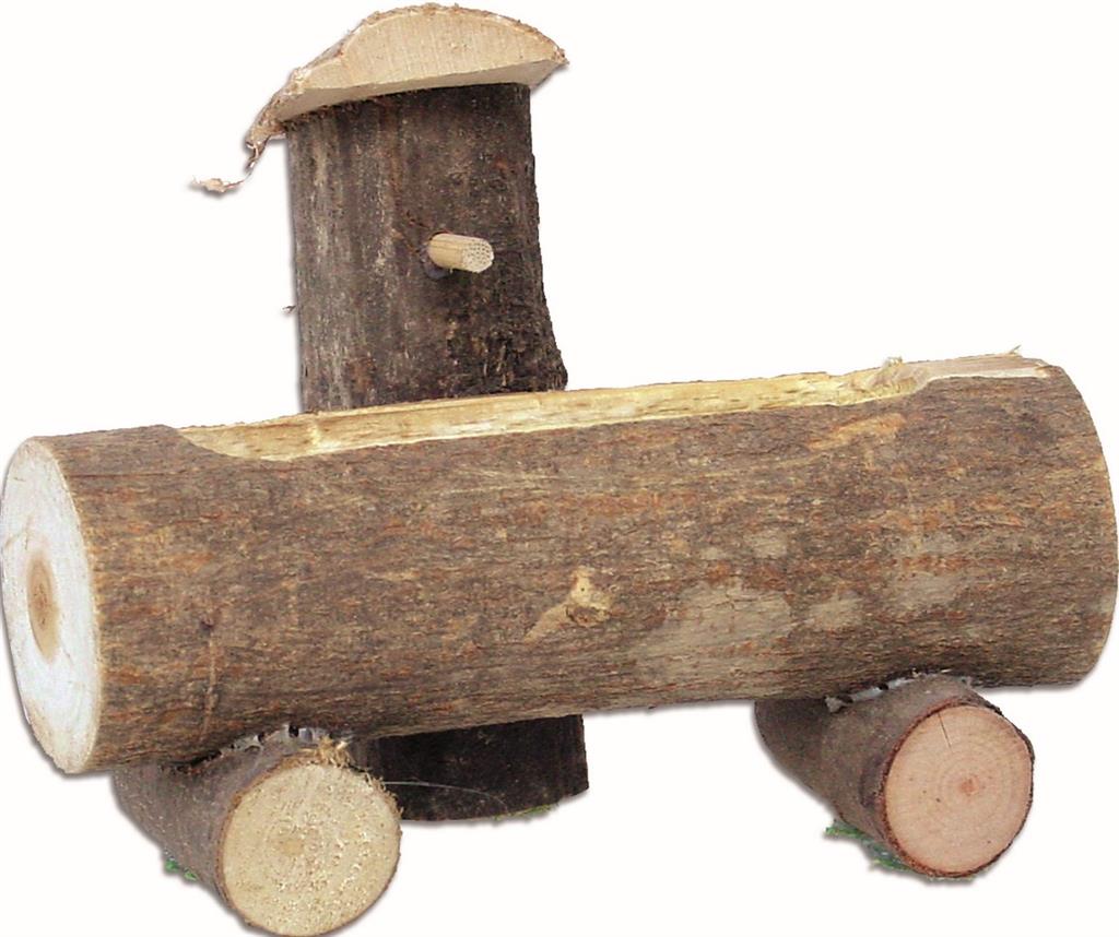 Baumstammbrunnen aus Holz Krippenzubehör 10cm