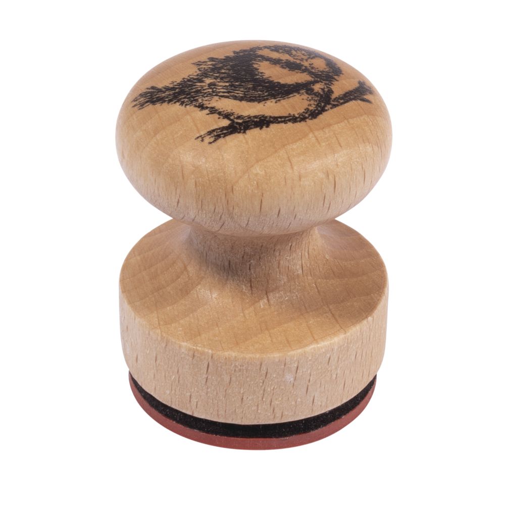 Stempel Birdie mit Holzgriff 3cm ø