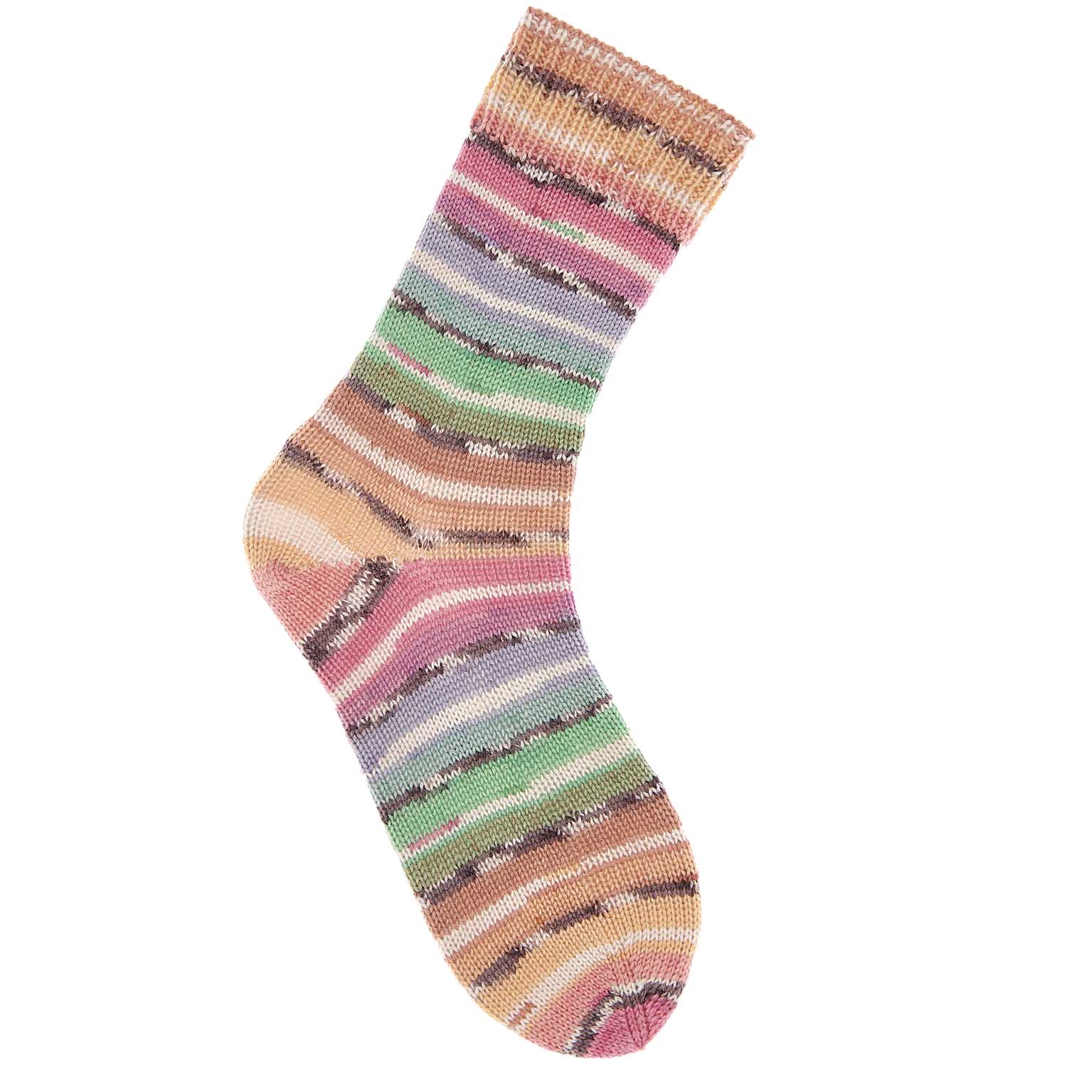 Socks Bamboo 4-fädig Rainbow 50% Schurwolle, 25% Polyamid, 25% Viskos 100g / 420m