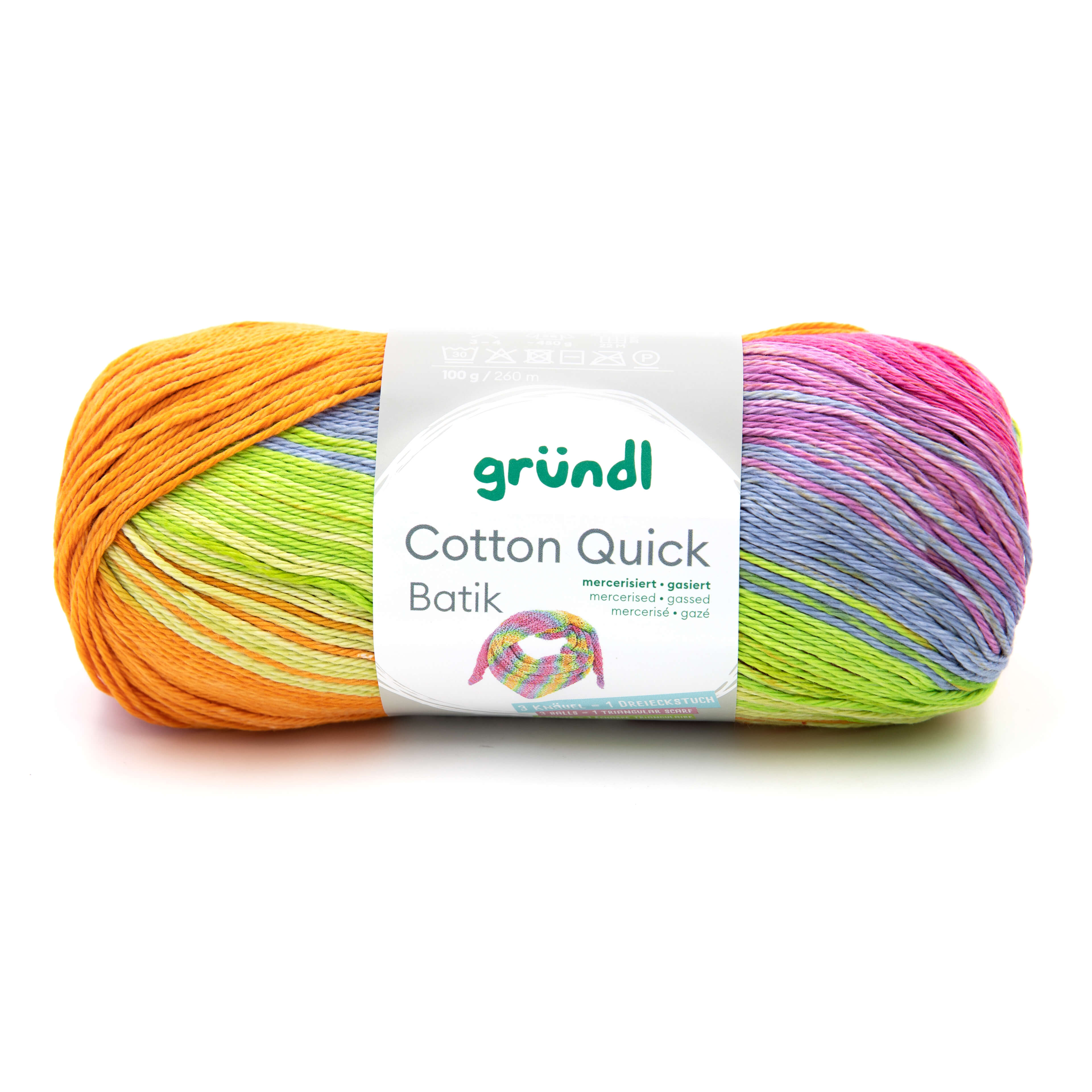 Cotton Quick Batik 100g/Knäuel 100 % Baumwolle 