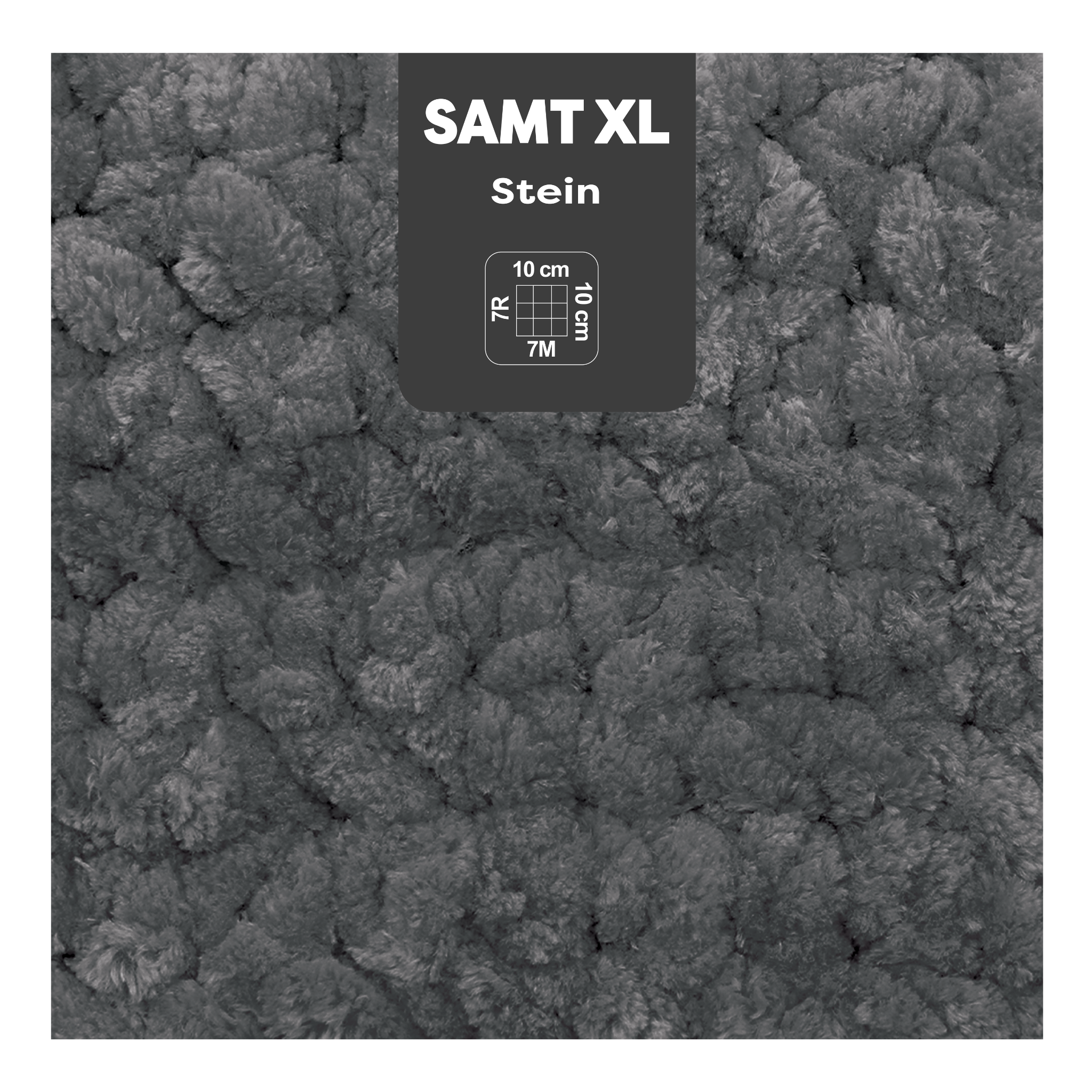 Samt XL stein