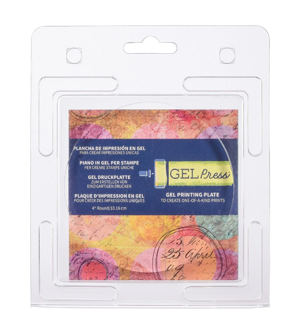 Gel Press Gel Druckplatte Kreis ø10,16cm