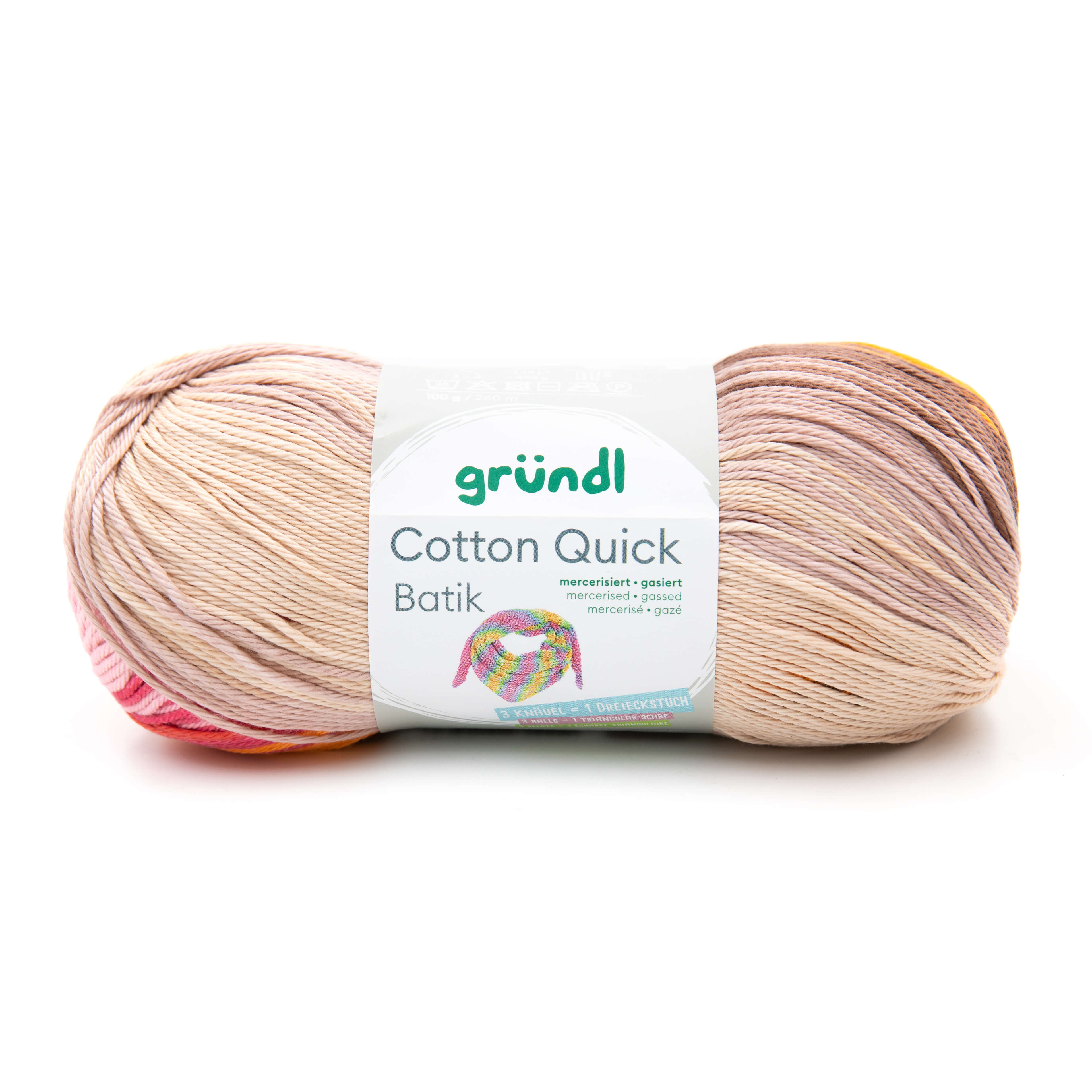 Cotton Quick Batik 100g/Knäuel 100 % Baumwolle 