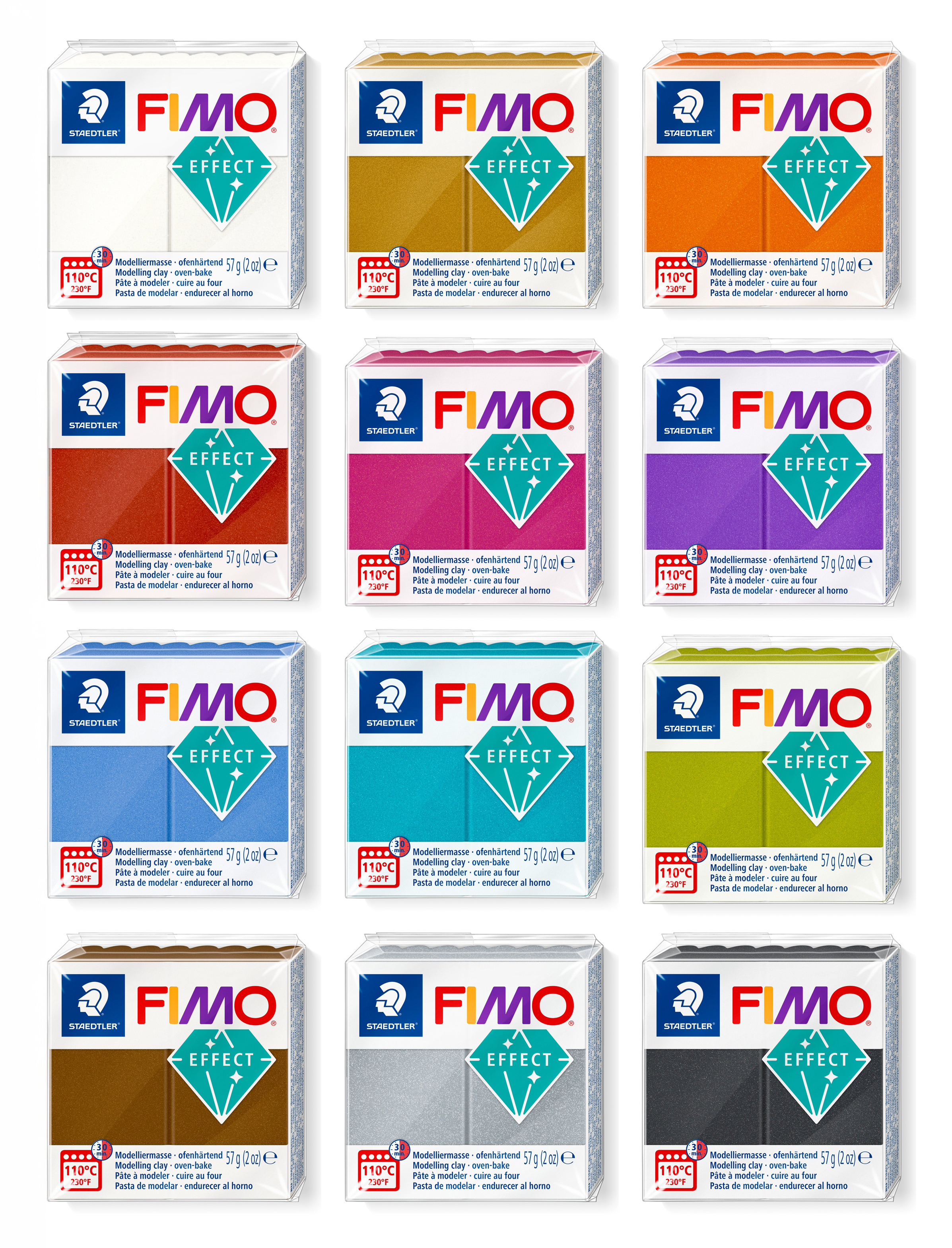 FIMO® Effect 8010 Metallic ofenhärtende Modelliermasse 57g