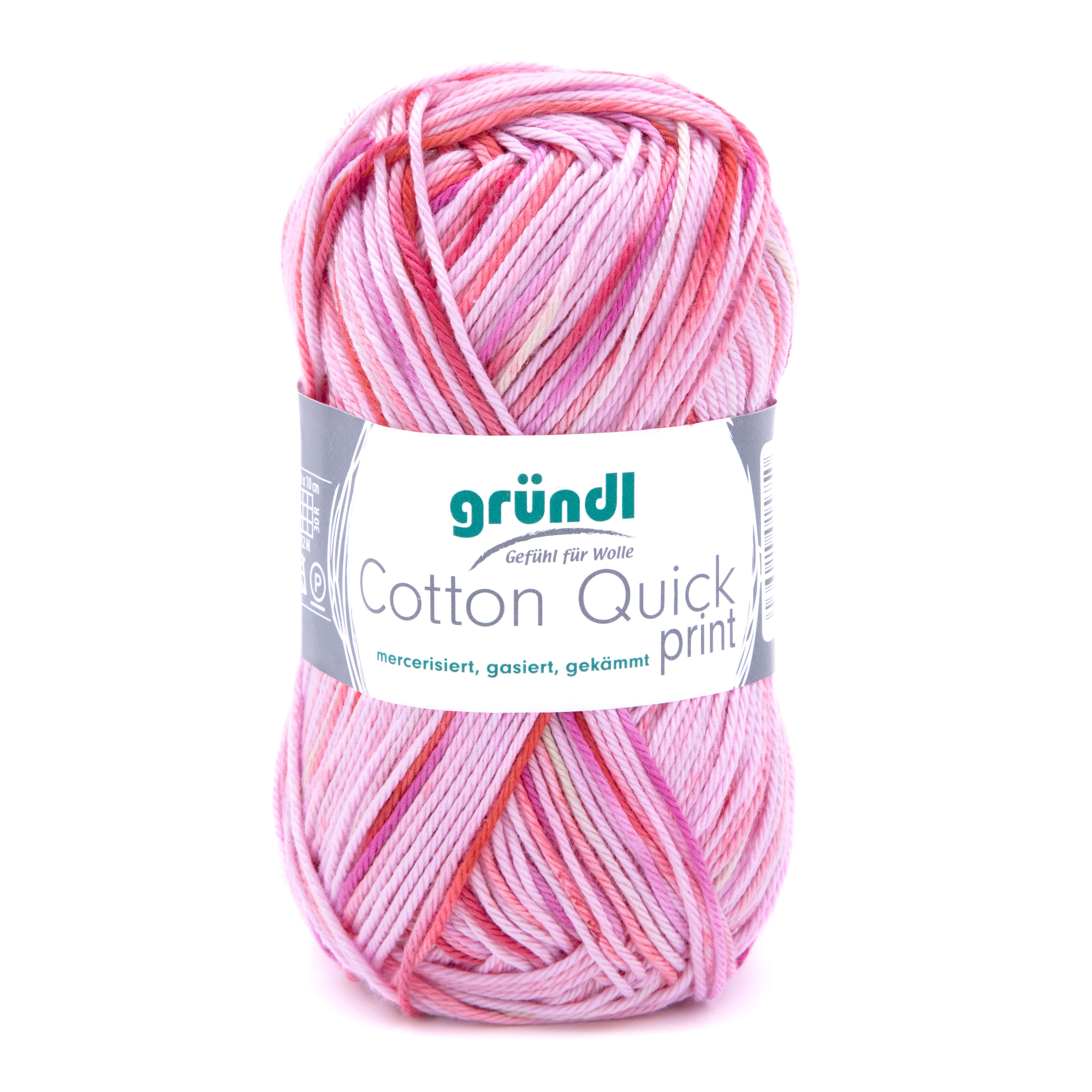 Gründl Cotton Quick Print 50g 125m 100 % Baumwolle (mercerisiert, gasiert, gekämmt)