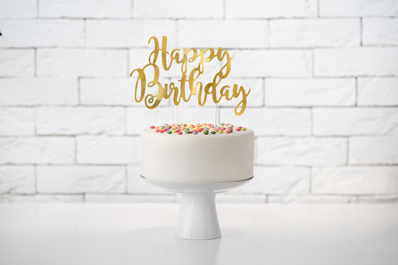 Cake Topper Happy Birthday 22,5cm