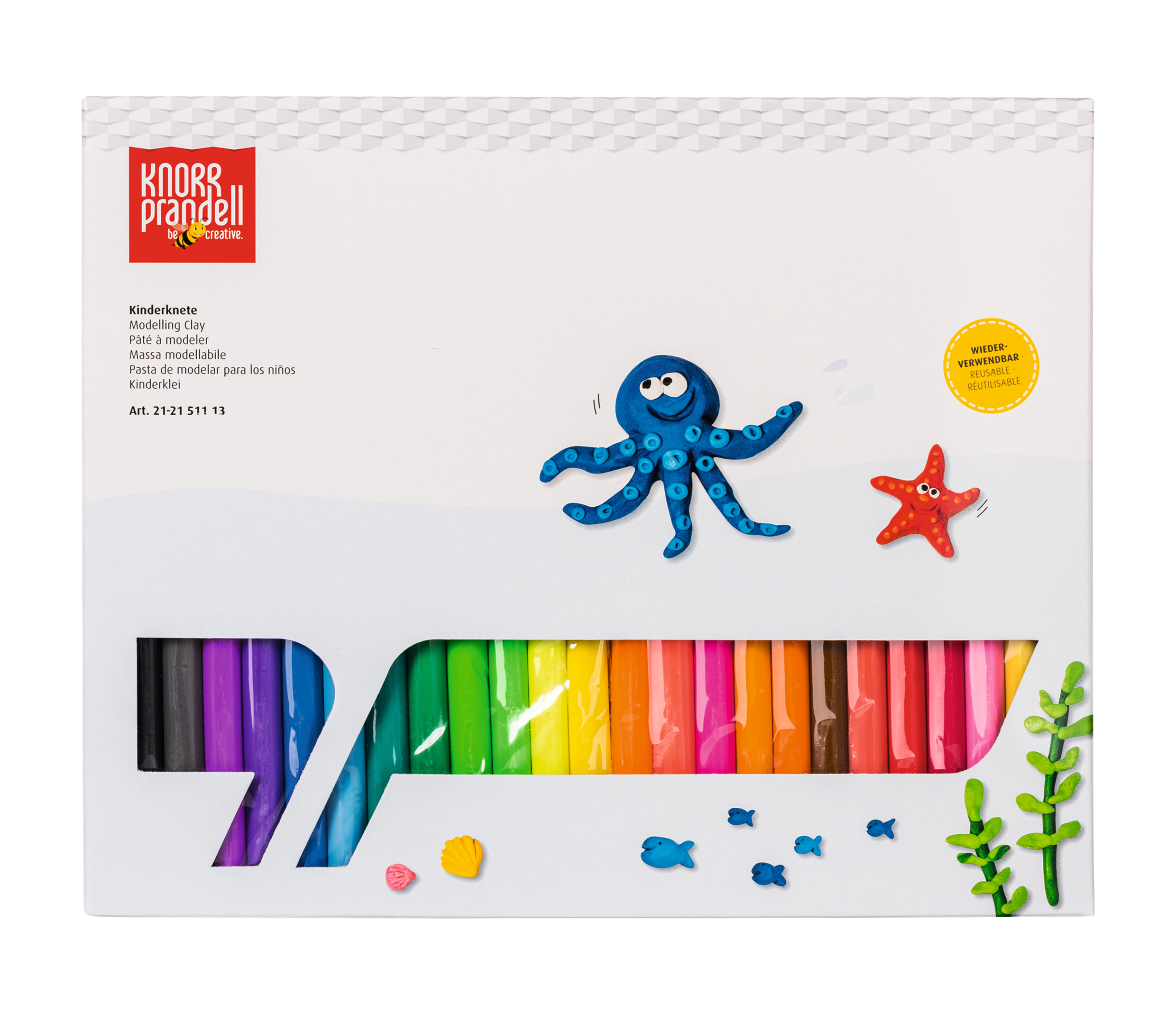 Kinderknete Set Regenbogen 1kg