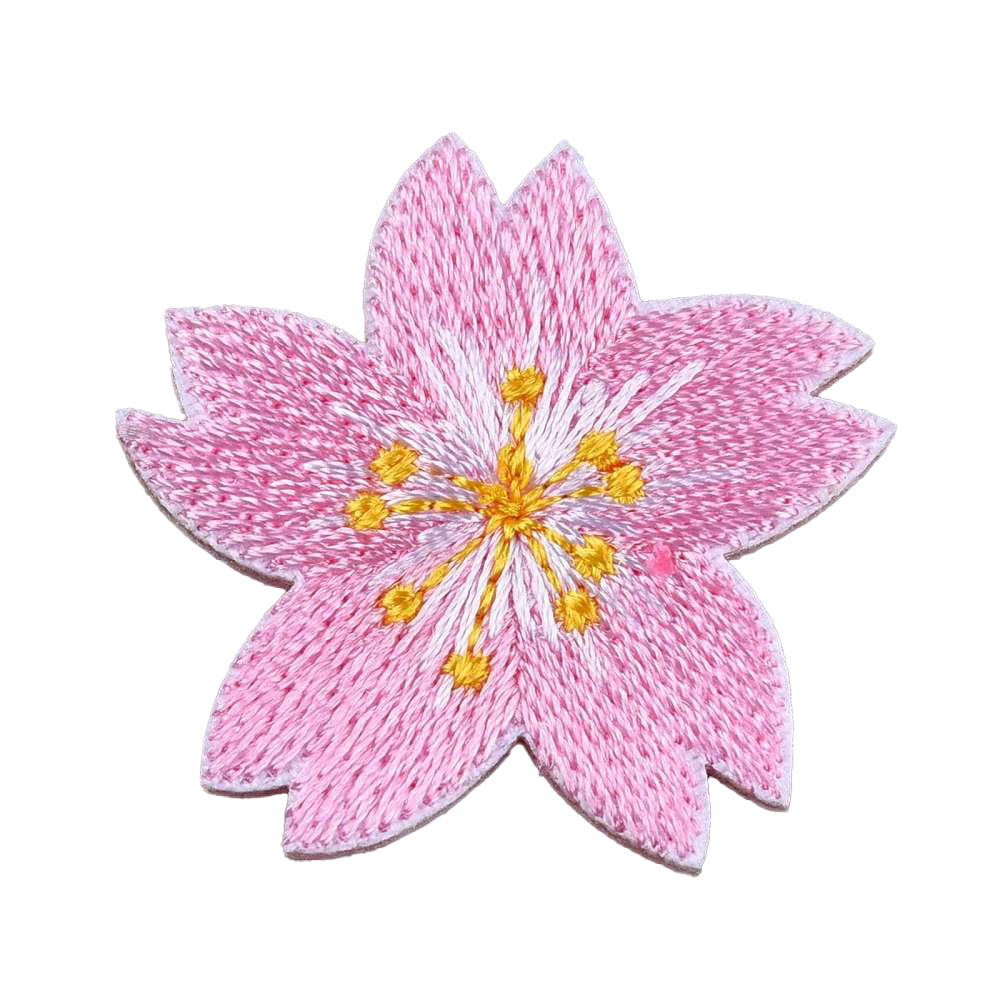 Patch Kirschblüte rosa Aufbügeln/Aufnähen 36x33x2mm