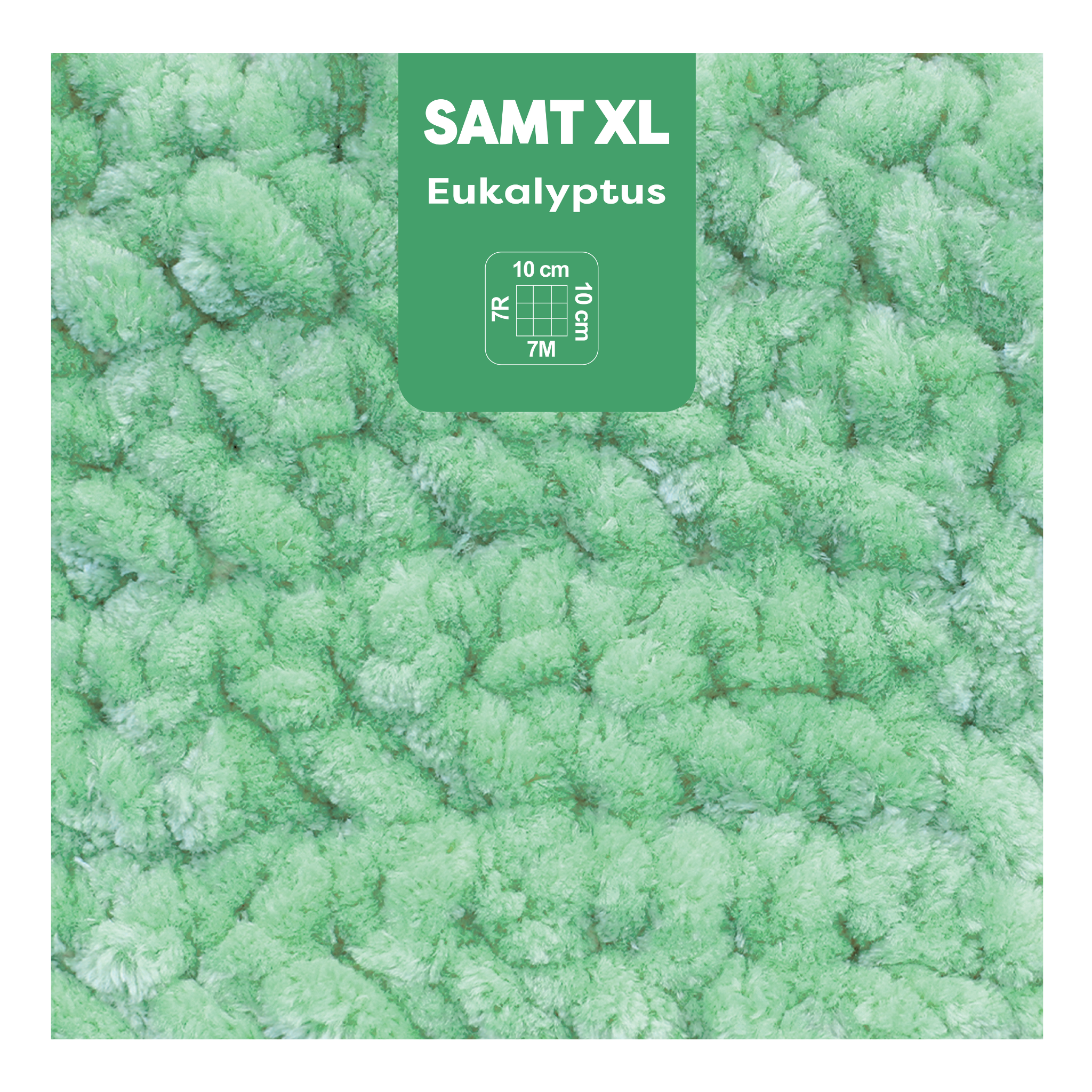 Samt XL eukalyptus