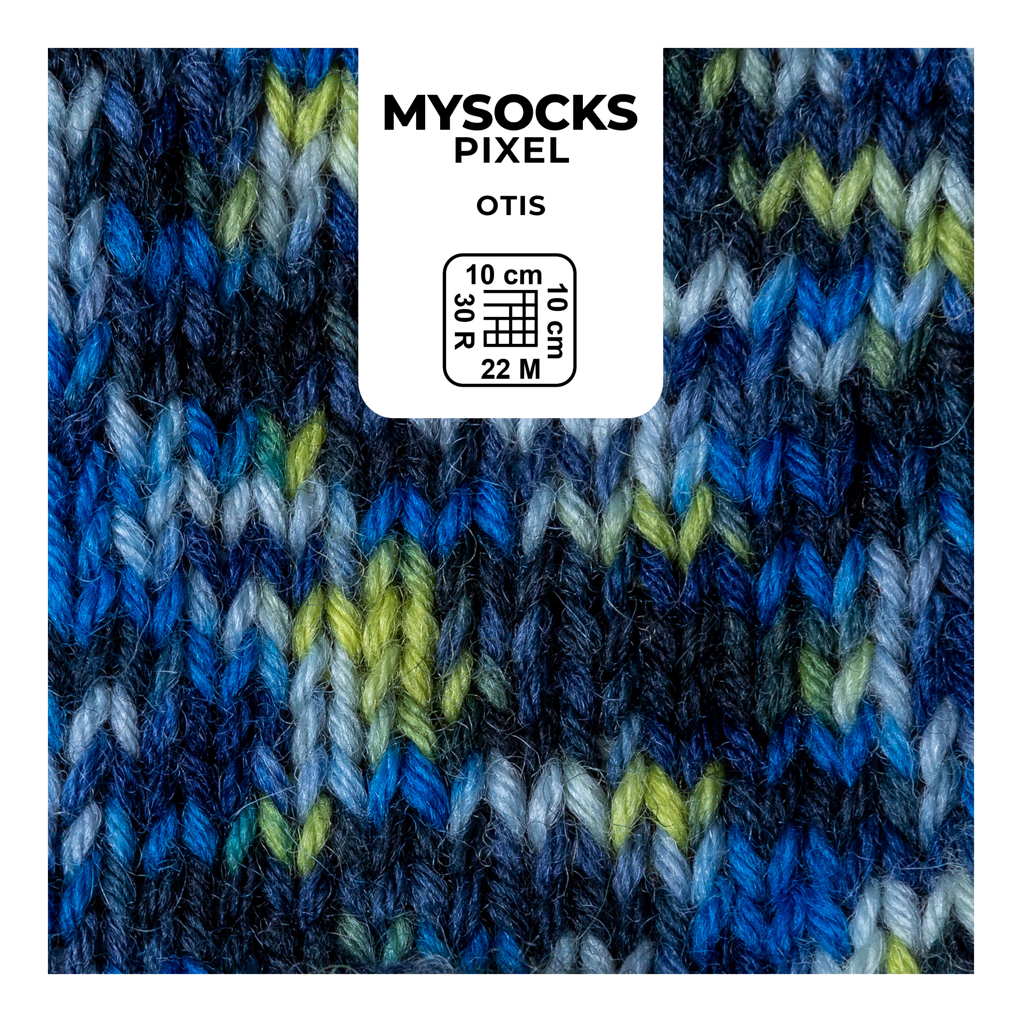 MyBoshi Mysocks Pixel Sockenwolle Aloeveraduft 6-fädig 75% Schurwolle und 25% Polyamid sehr strapazierfähig 