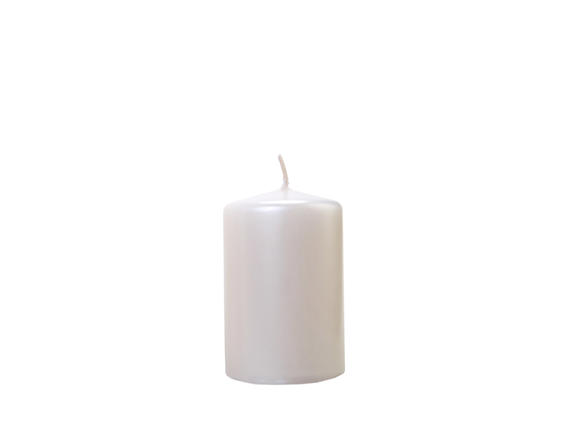 Stumpenkerze metallic 10/6,5cm Pillar Candle