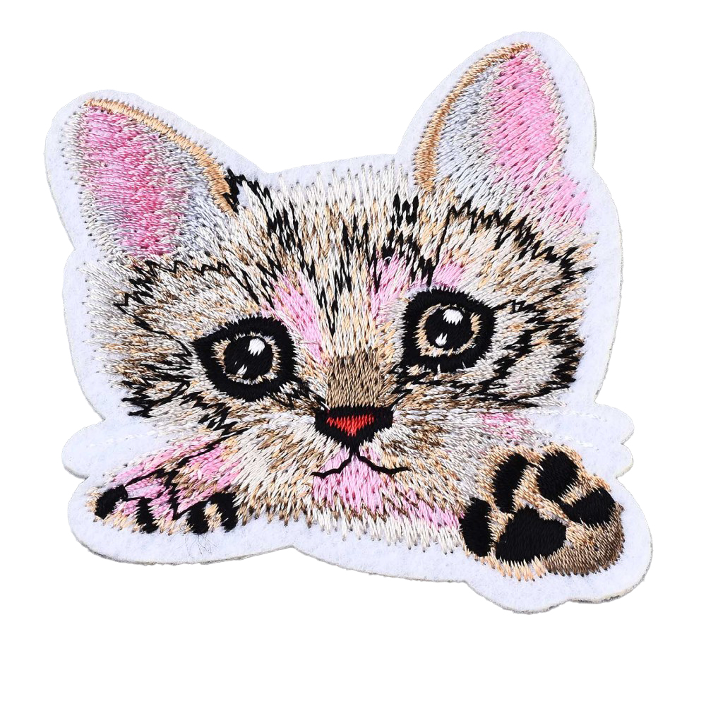 Patch Katze Aufbügeln/Aufnähen 74x67,5x1,5mm